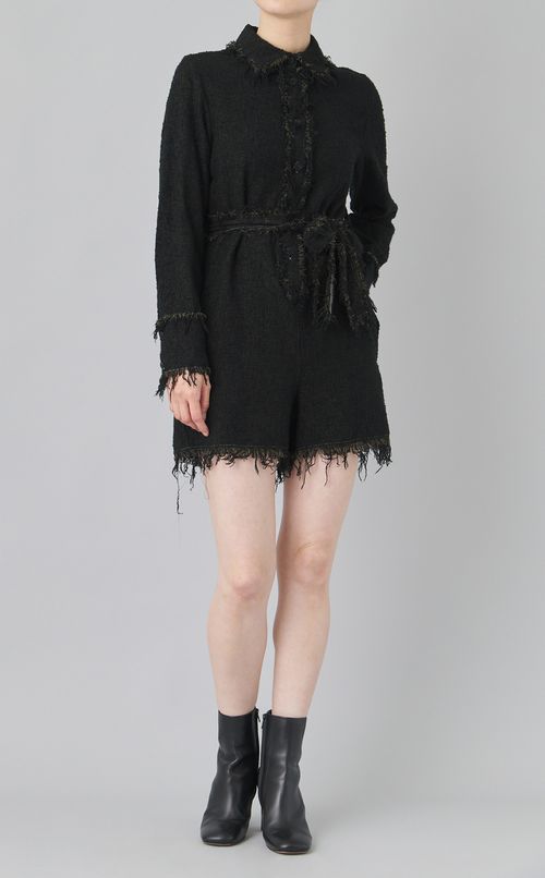 【reADdress】ツイードチェックミニオールインワン