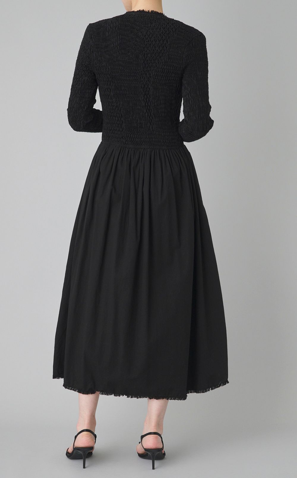 【reADdress】Vネックギャザースリーブワンピース