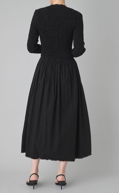 【reADdress】Vネックギャザースリーブワンピース