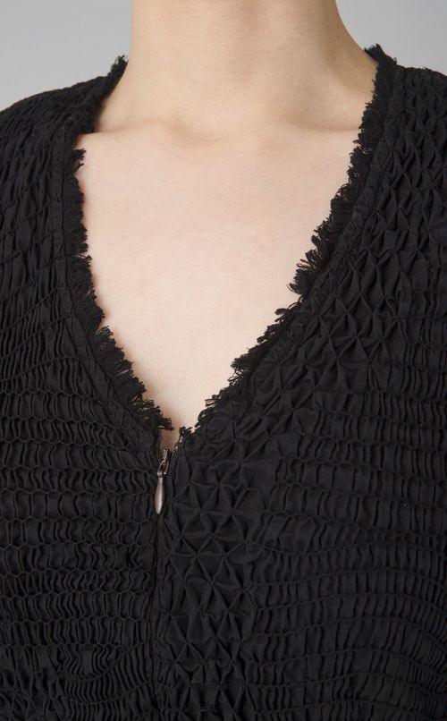 【reADdress】Vネックギャザースリーブワンピース