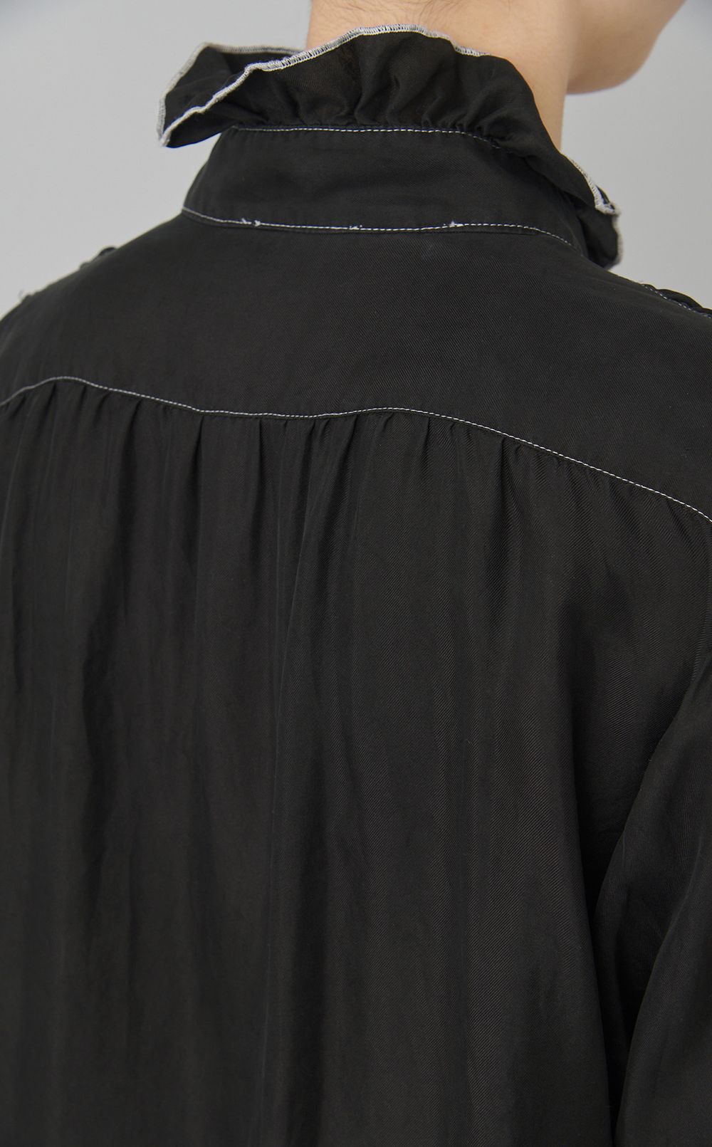 【reADdress】ラッフルシャツワンピース