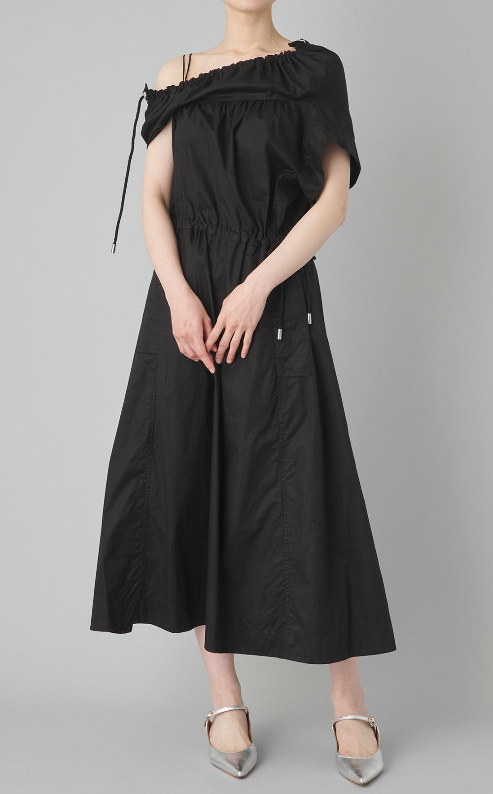 【reADdress】ドローコードギャザーワンピース