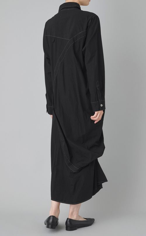 【reADdress】アシンメトリーストライプワンピース