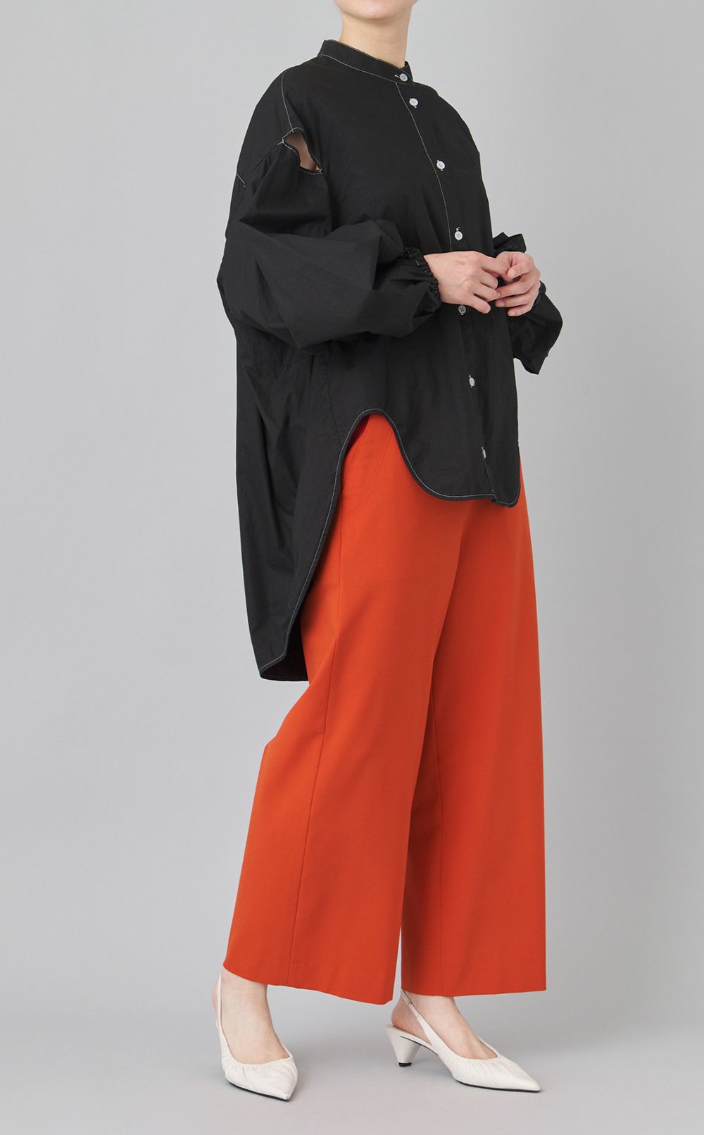 【reADdress】パフスリーブコクーンシャツ