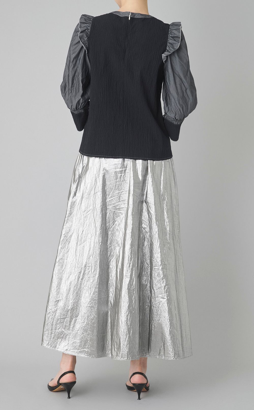 【reADdress】シャーリングフリルブラウス