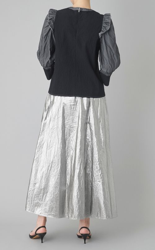 【reADdress】シャーリングフリルブラウス