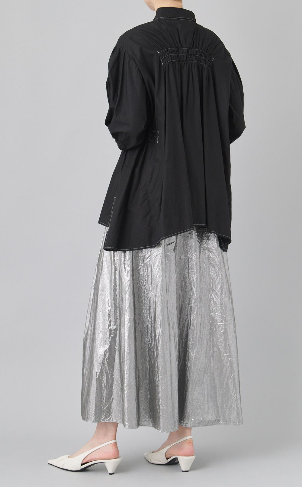 【reADdress】カットアウトシャーリングシャツ