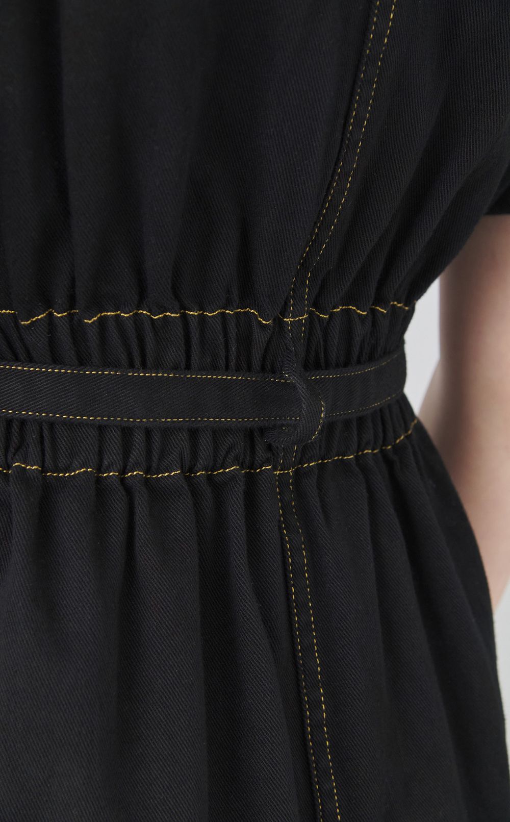 【reADdress】ベルテッドハーフスリーブワンピース