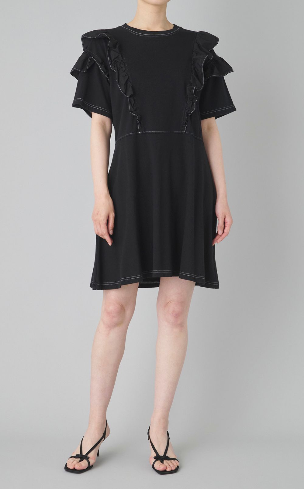 【reADdress】コットンフリルワンピース