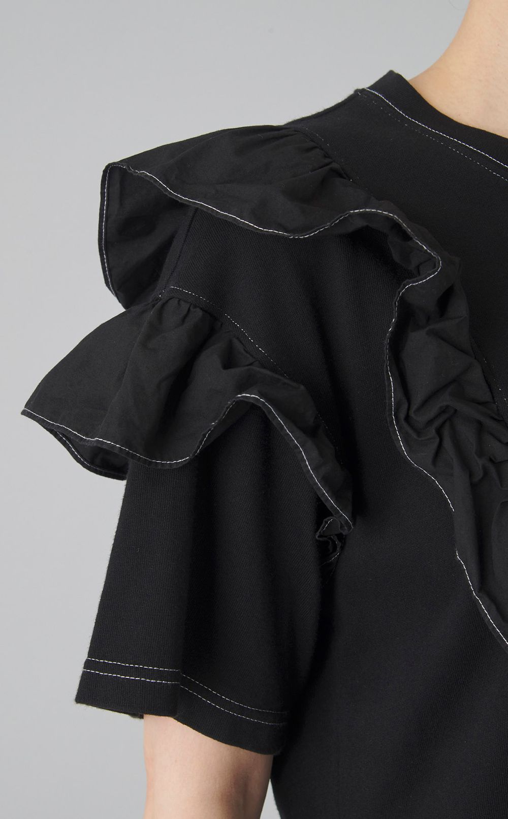 【reADdress】コットンフリルワンピース