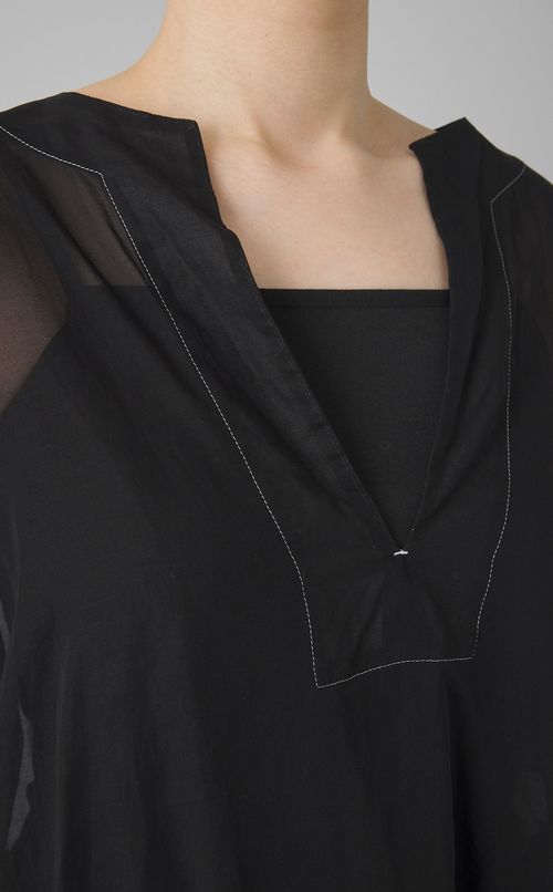 【reADdress】コットンVネックプルオーバー