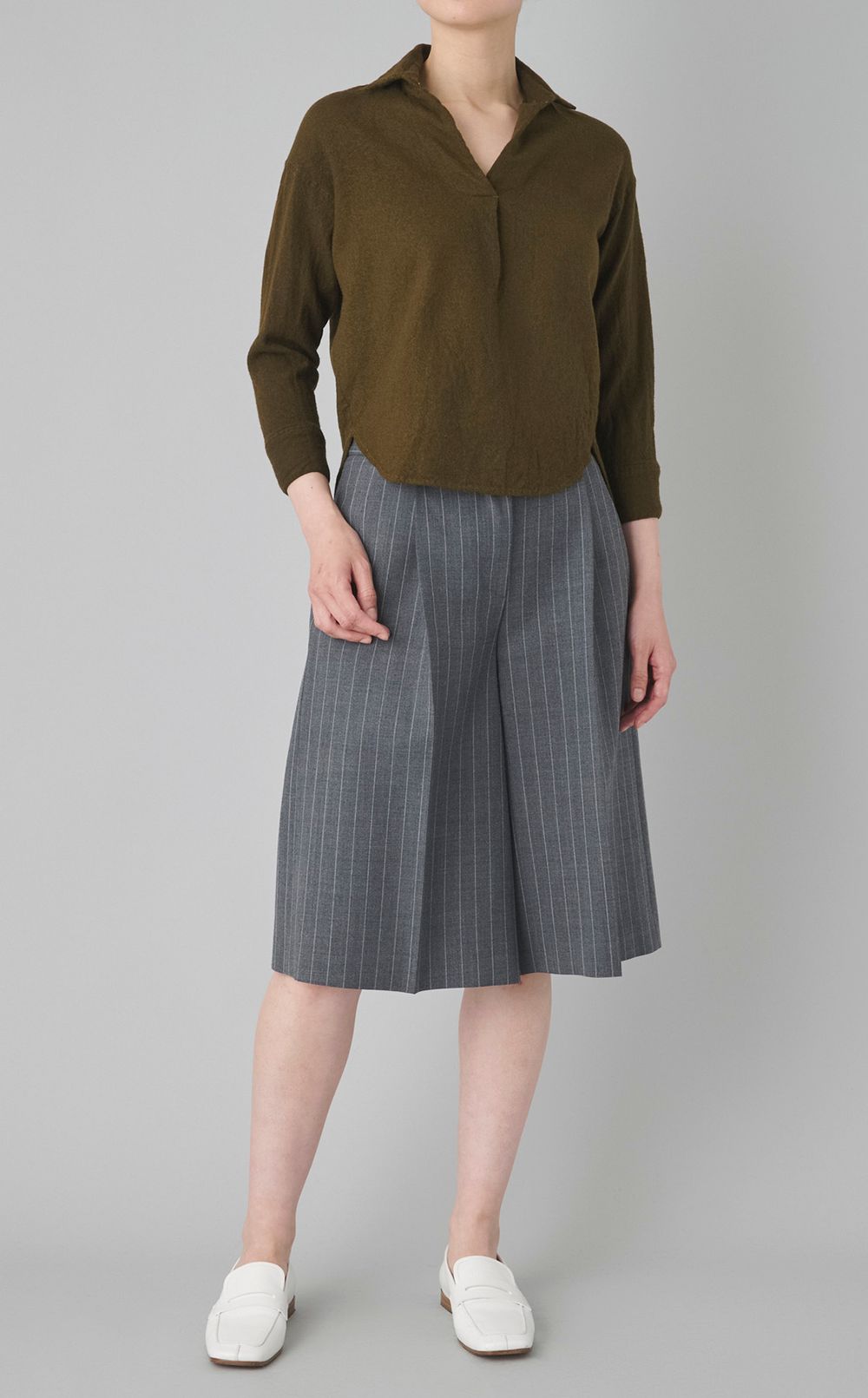 【reADdress】ウールスキッパーブラウス