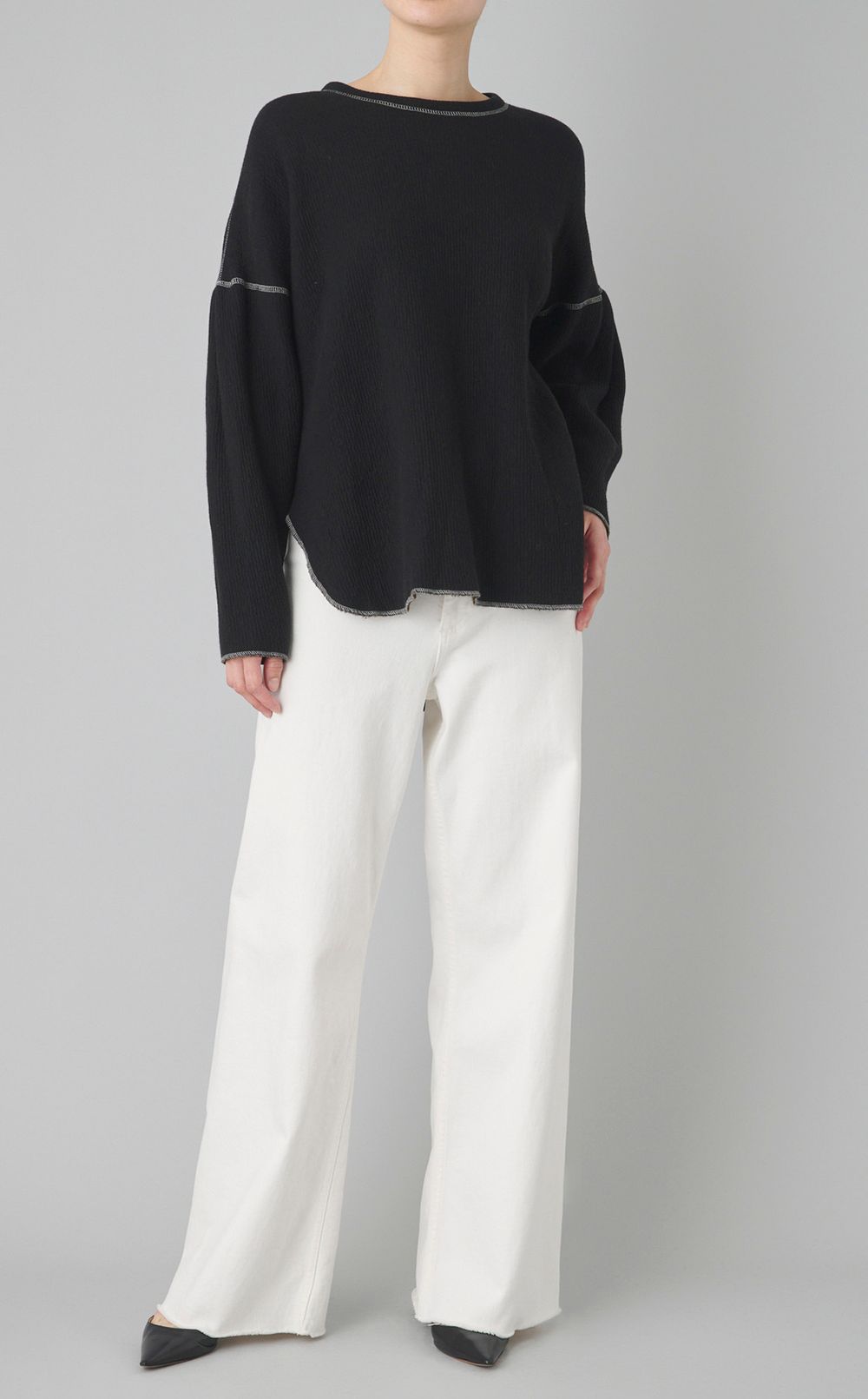 【reADdress】ウール混ニットプルオーバー