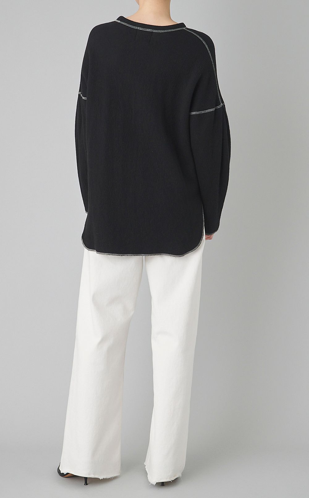 【reADdress】ウール混ニットプルオーバー