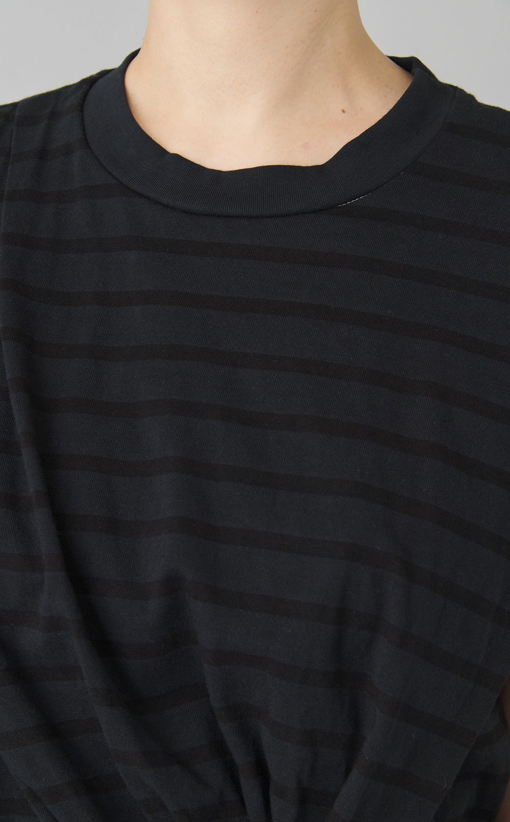 【reADdress】ボーダー切替レーススカートワンピース