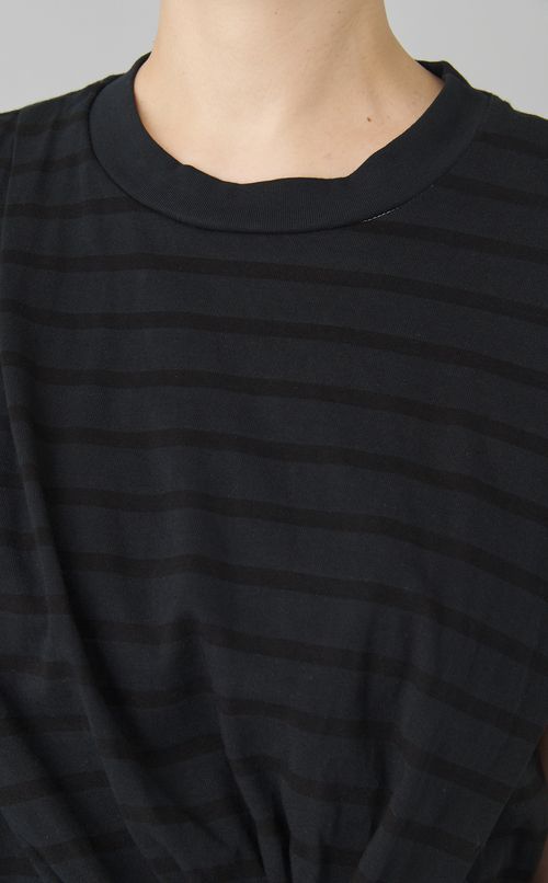 【reADdress】ボーダー切替レーススカートワンピース