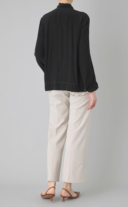 【reADdress】シルクボウタイフレアブラウス