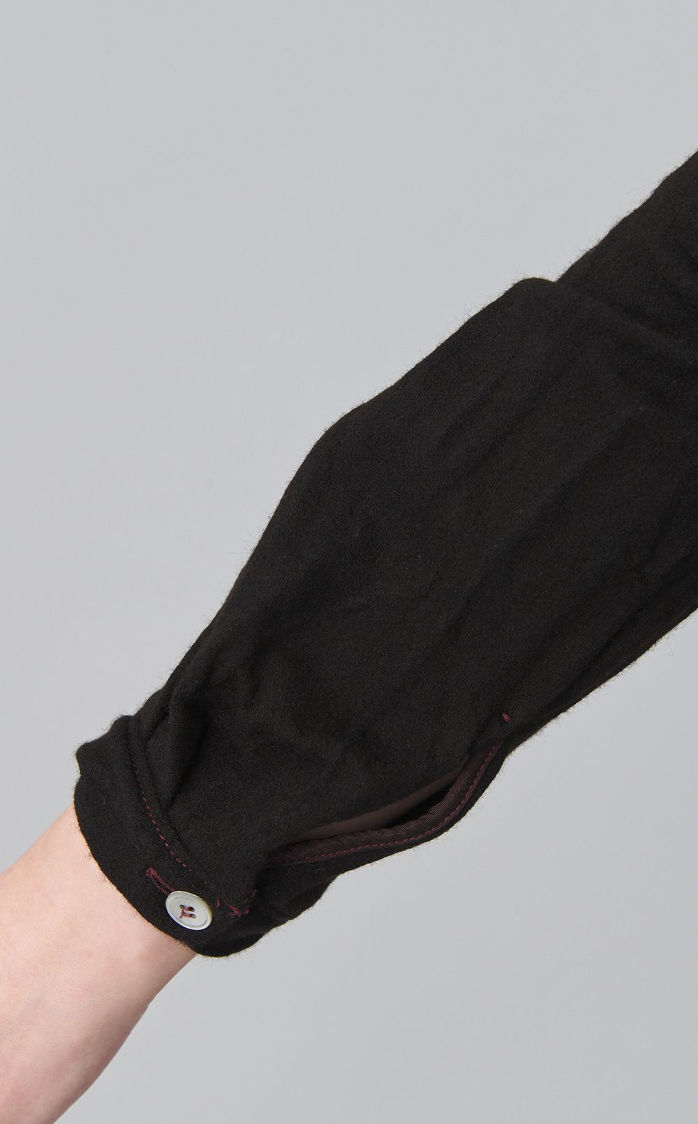 【reADdress】Vネックウールロングワンピース