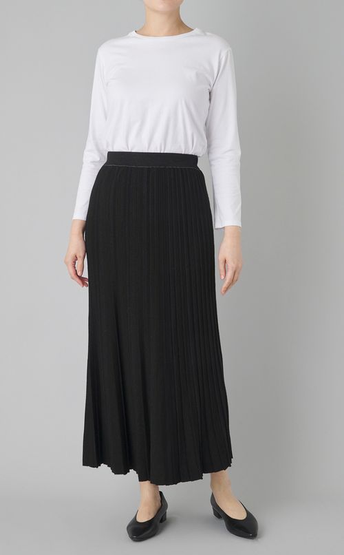 【reADdress】ミックスカラーニットフレアスカー卜