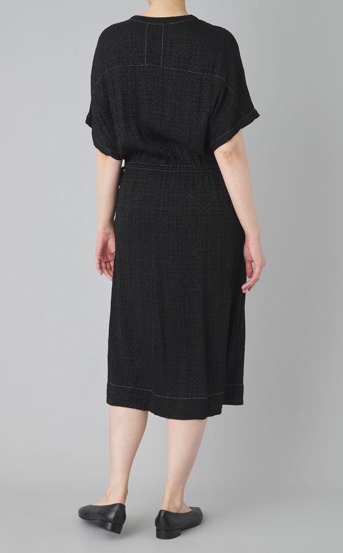 【reADdress】Vネックウエストギャザーワンピース