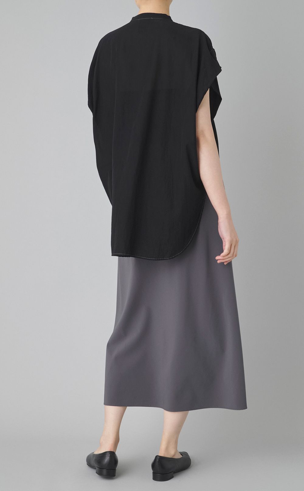 【reADdress】コットン混フレアブラウス