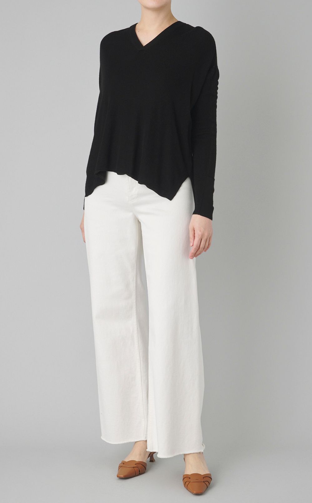 【reADdress】Vネックウールニットプルオーバー