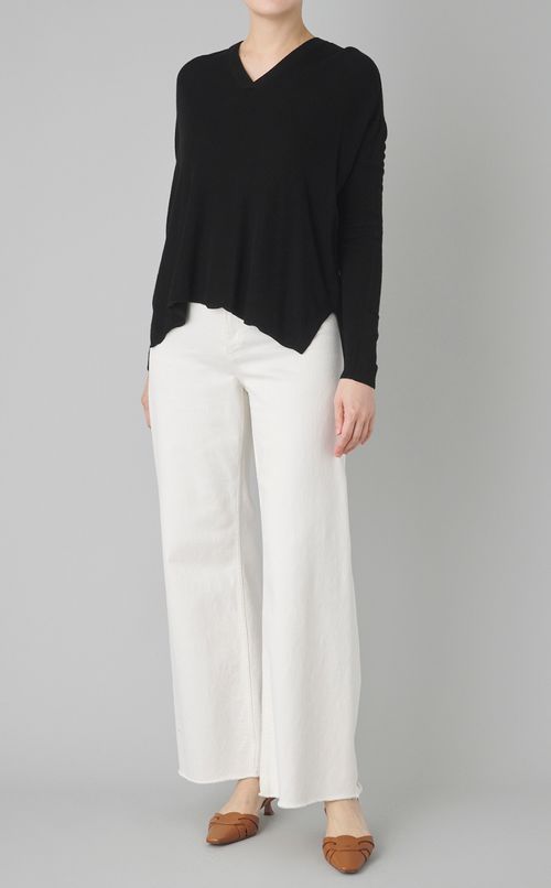 【reADdress】Vネックウールニットプルオーバー