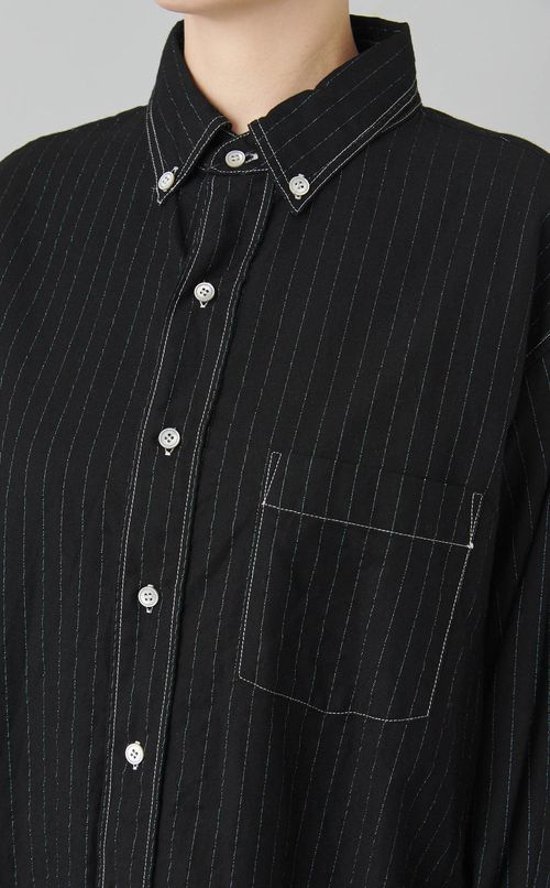 【reADdress】ストライプコットンシャツ