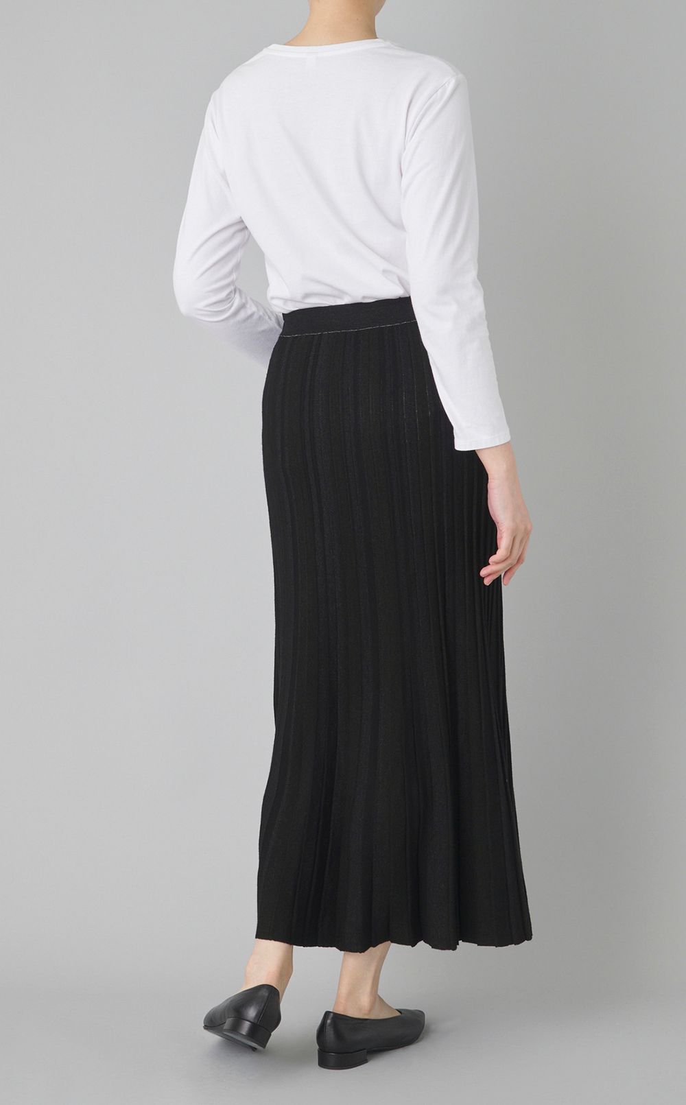 【reADdress】ミックスカラーニットフレアスカー卜