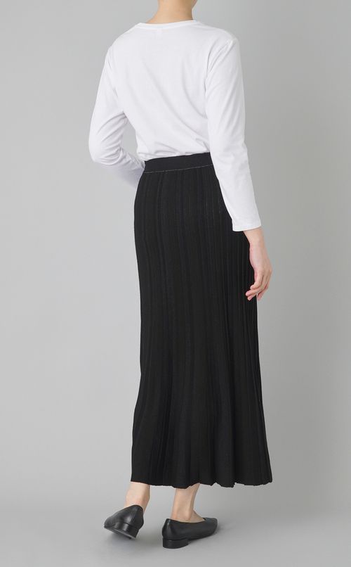 【reADdress】ミックスカラーニットフレアスカー卜