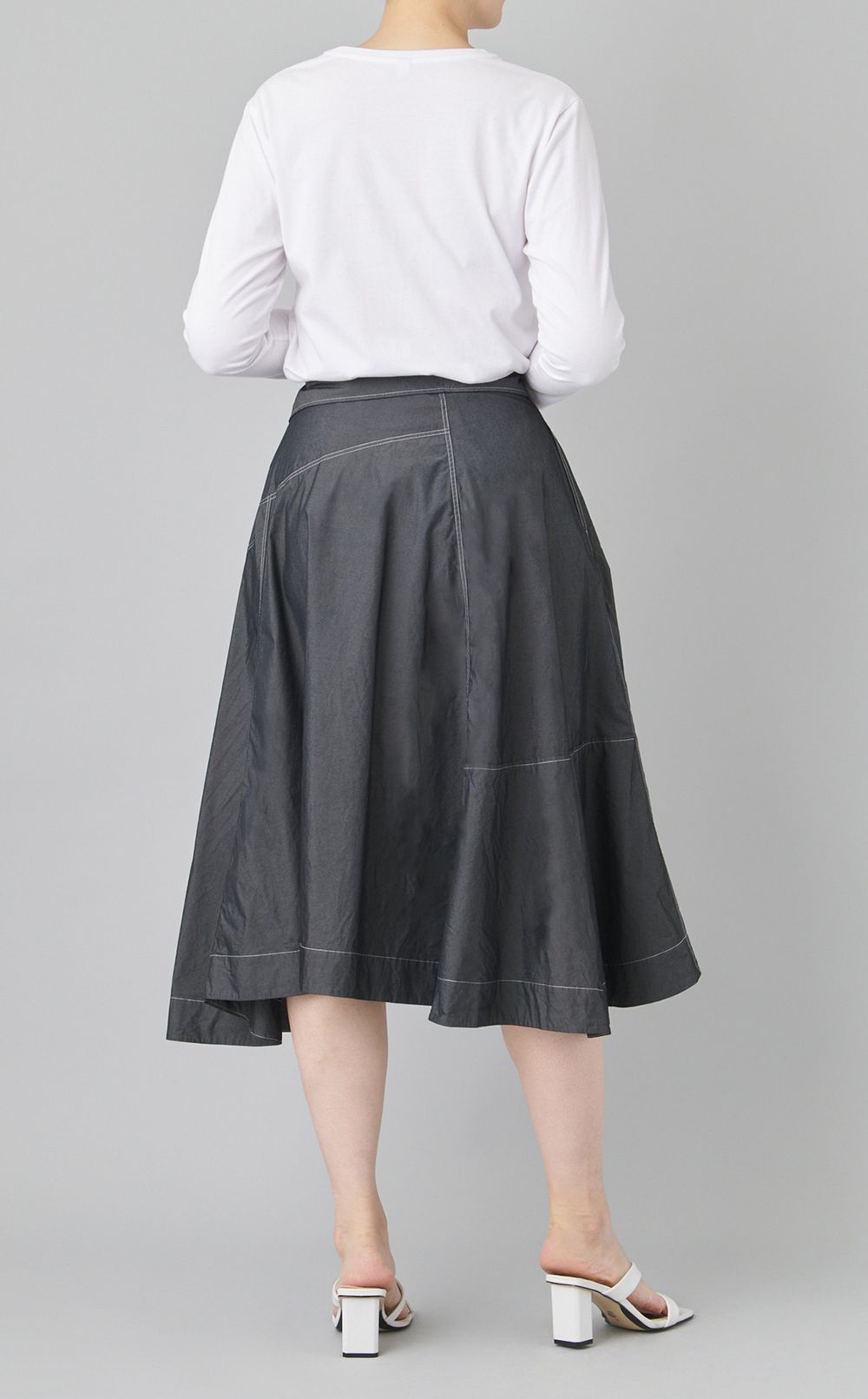 【reADdress】コットンポプリンミディスカート