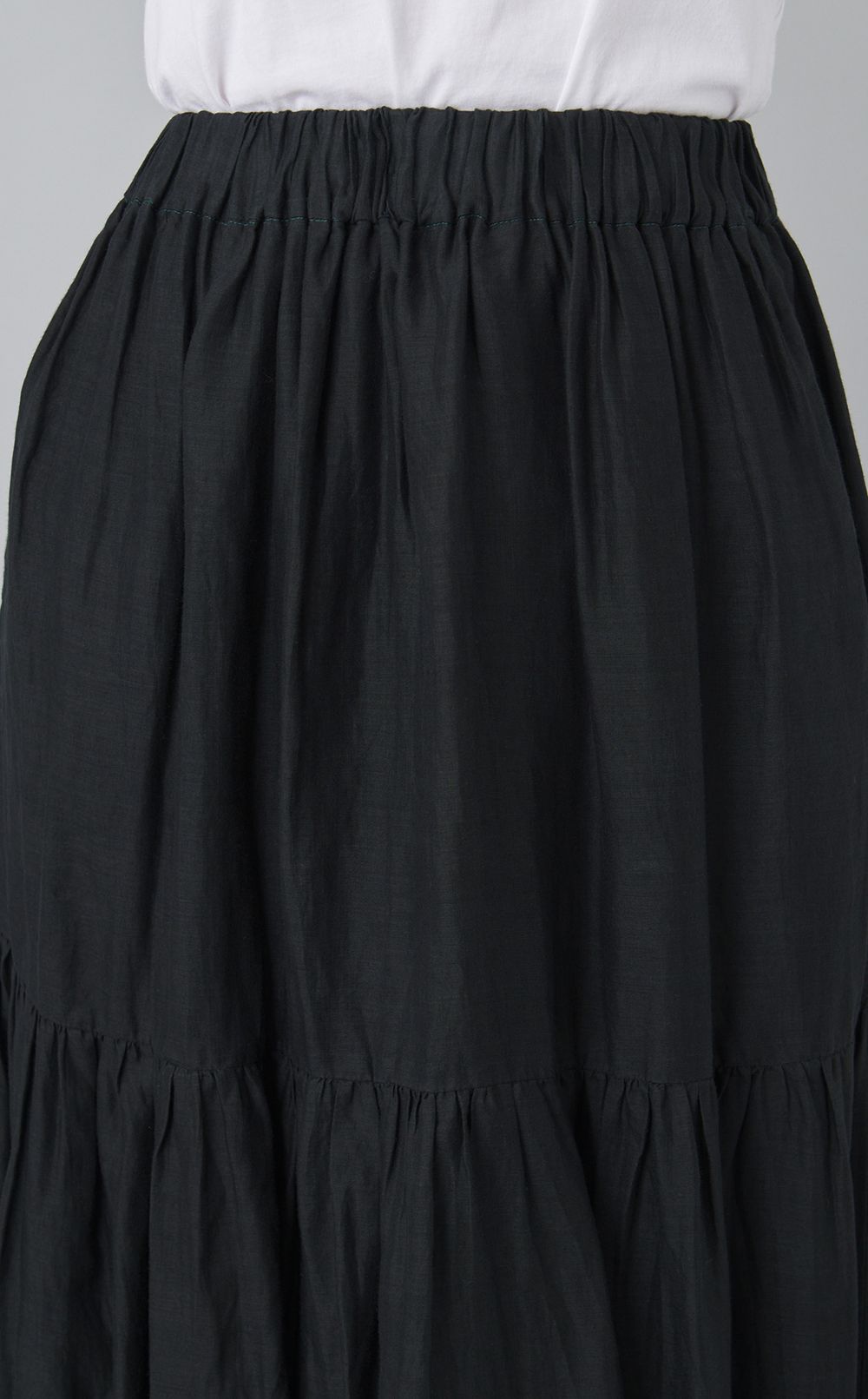 【reADdress】リネンティアードスカート