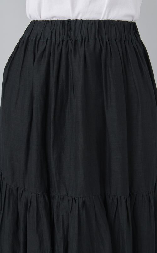 【reADdress】リネンティアードスカート