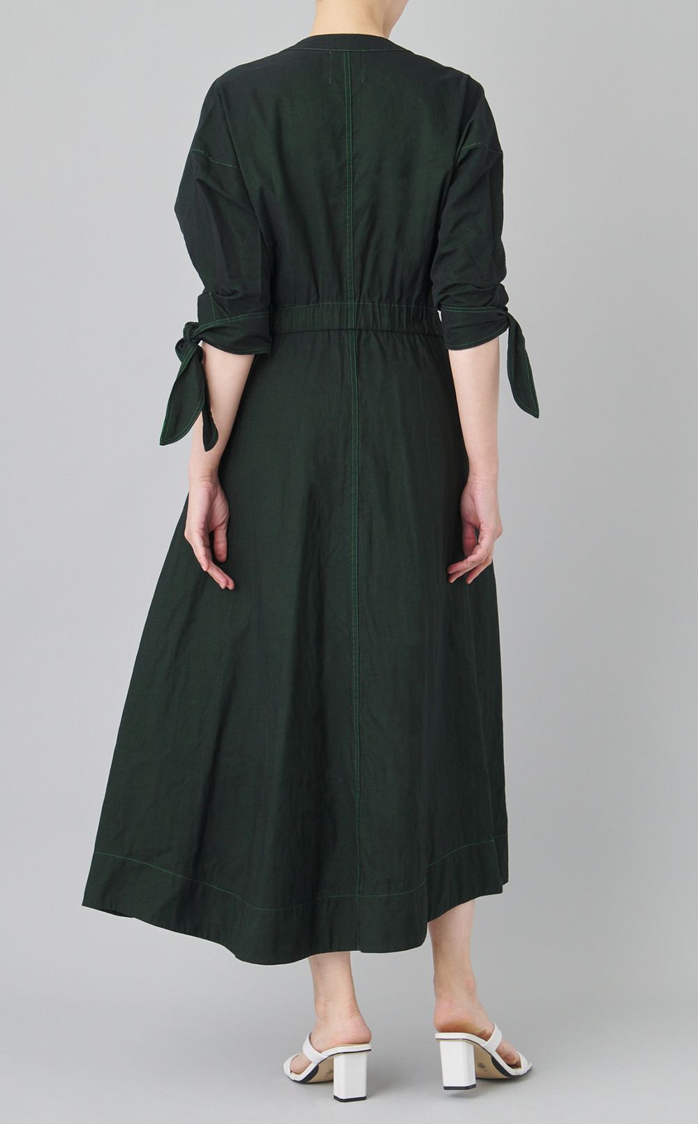 【reADdress】ベルト付Vネックワンピース