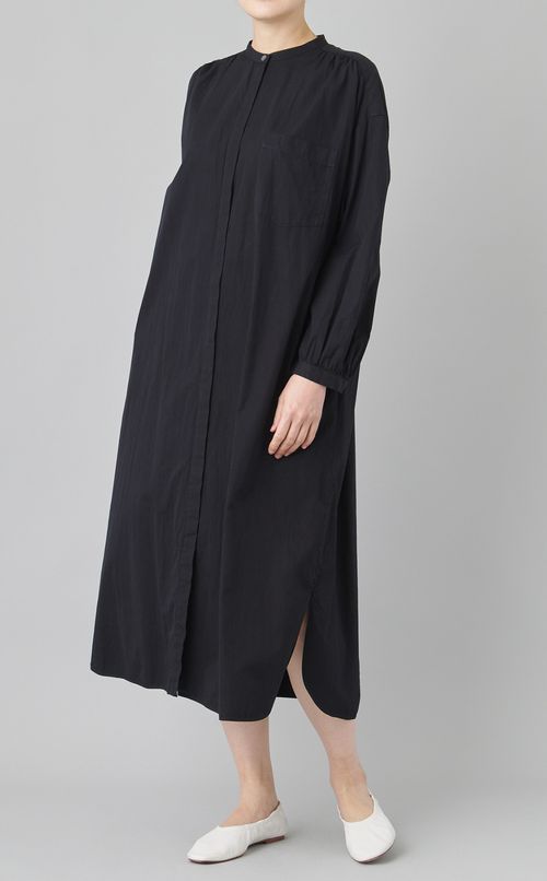 【reADdress】バンドカラーストライプワンピース