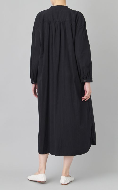 【reADdress】バンドカラーストライプワンピース