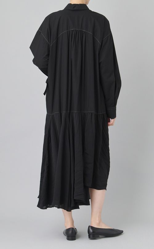 【reADdress】異素材シャツワンピース