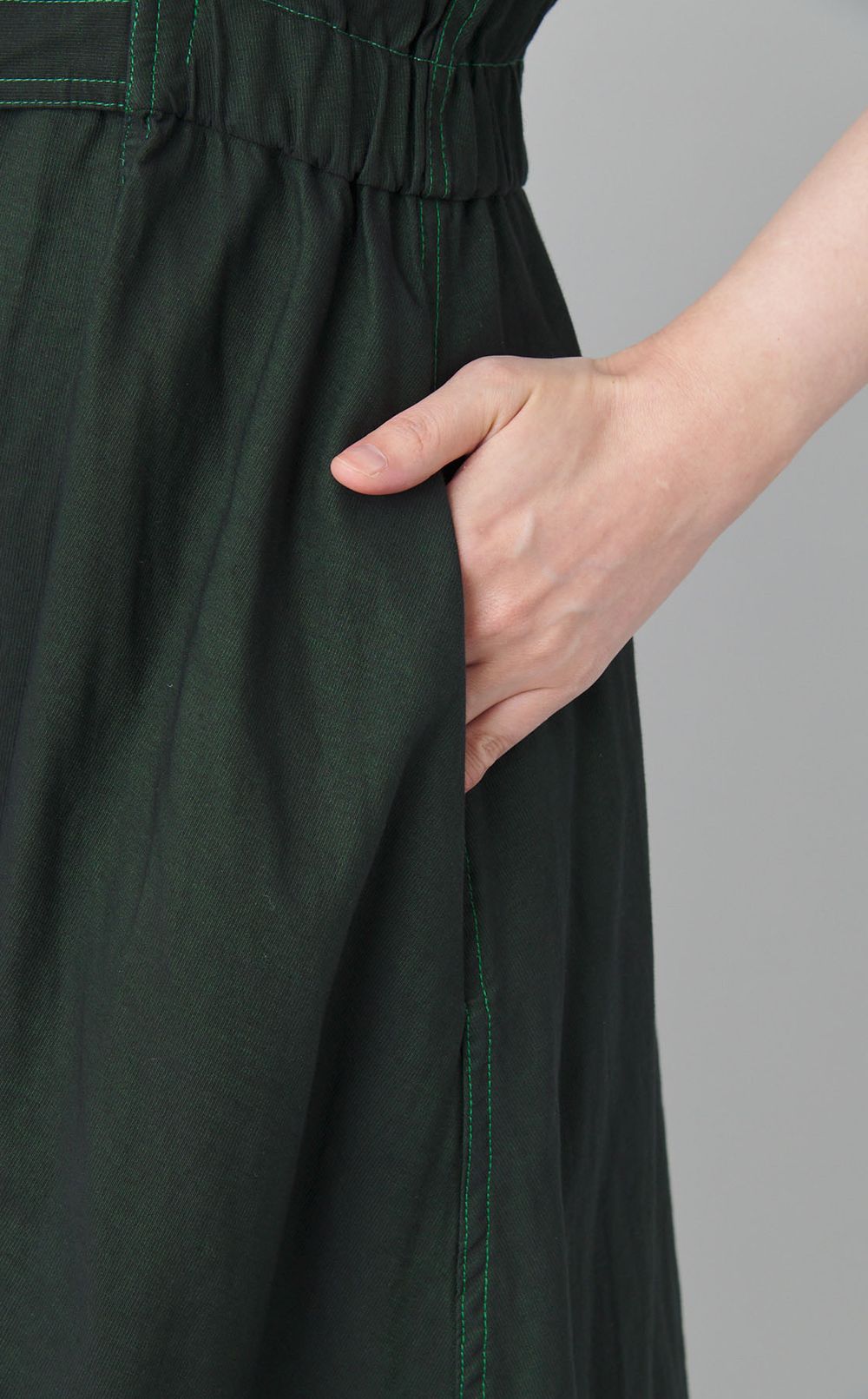 【reADdress】ベルト付Vネックワンピース