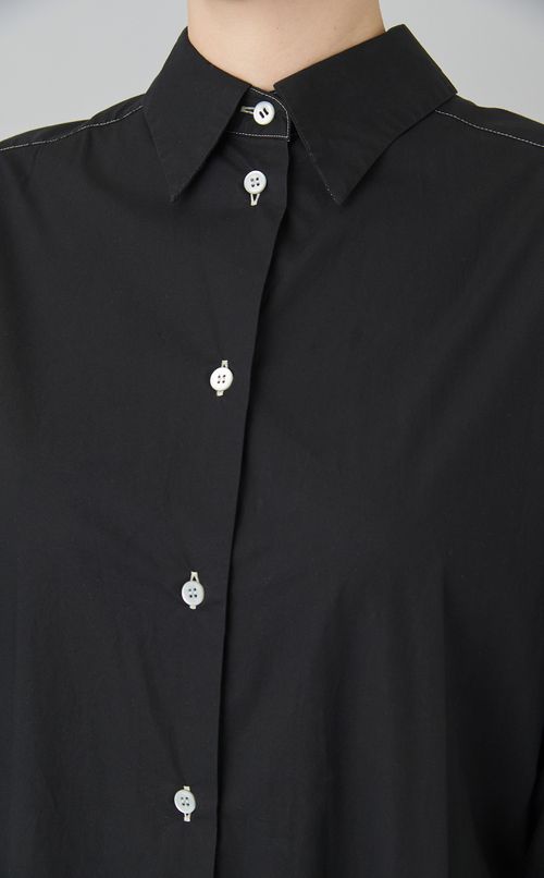 【reADdress】異素材シャツワンピース