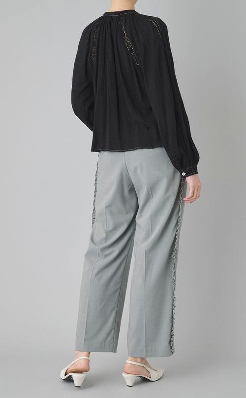 【reADdress】レーススモックギャザーブラウス