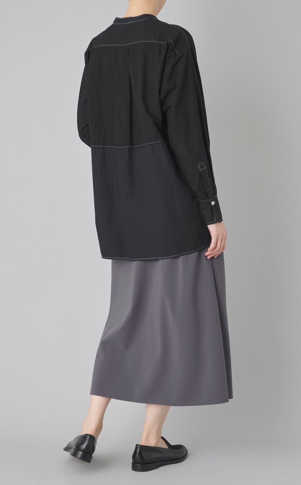 【reADdress】ミニフラワーストライプシャツ