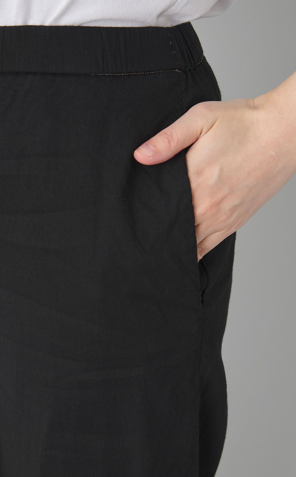 【reADdress】ワイドクロップドプルオンパンツ