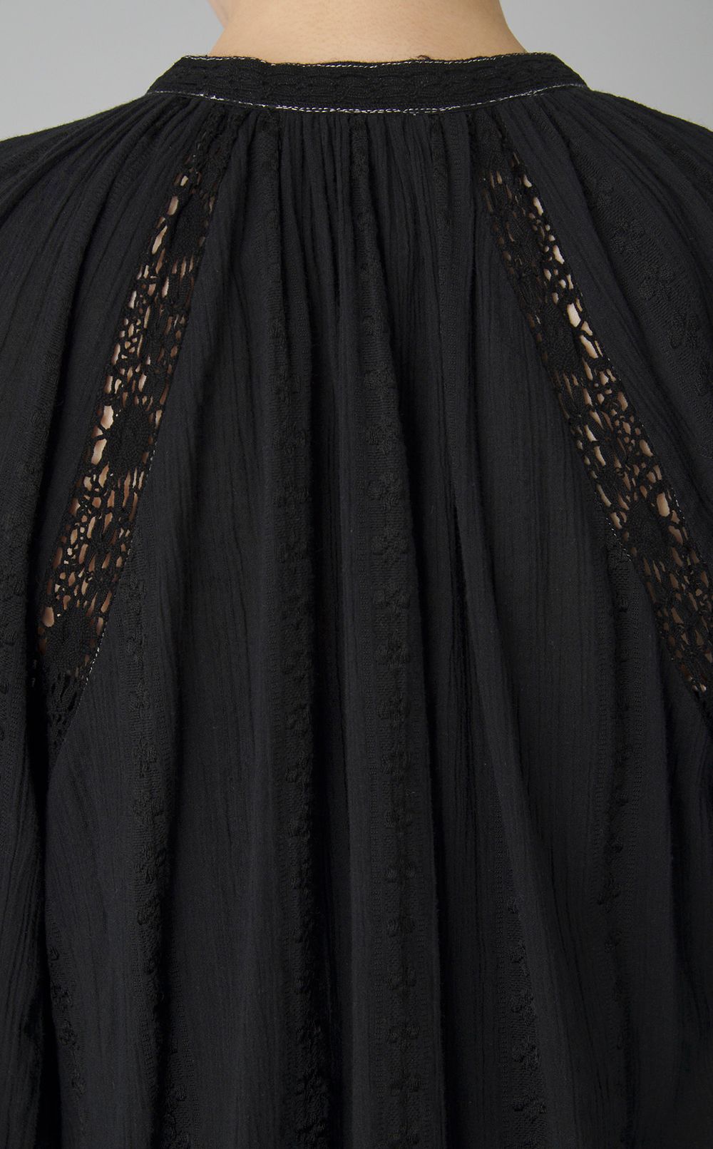 【reADdress】レーススモックギャザーブラウス