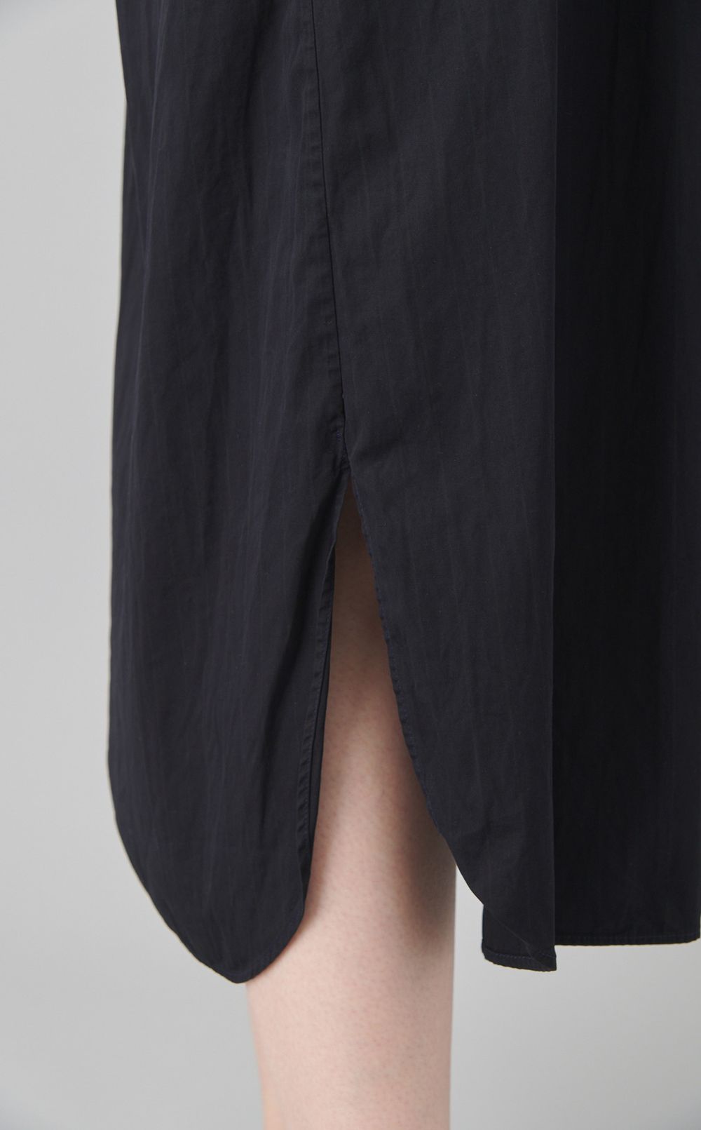 【reADdress】バンドカラーストライプワンピース