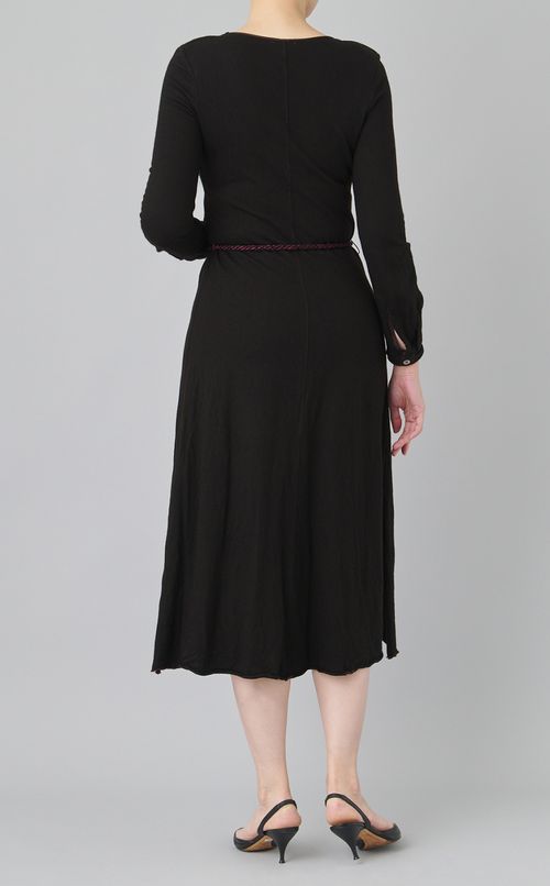 【reADdress】Vネックウールロングワンピース