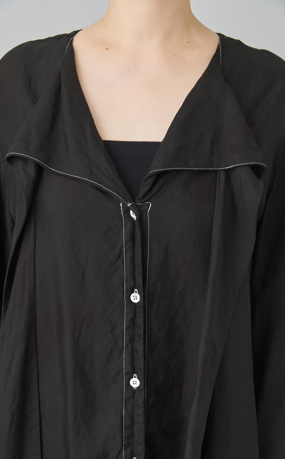 【reADdress】スカーフネックブラウス