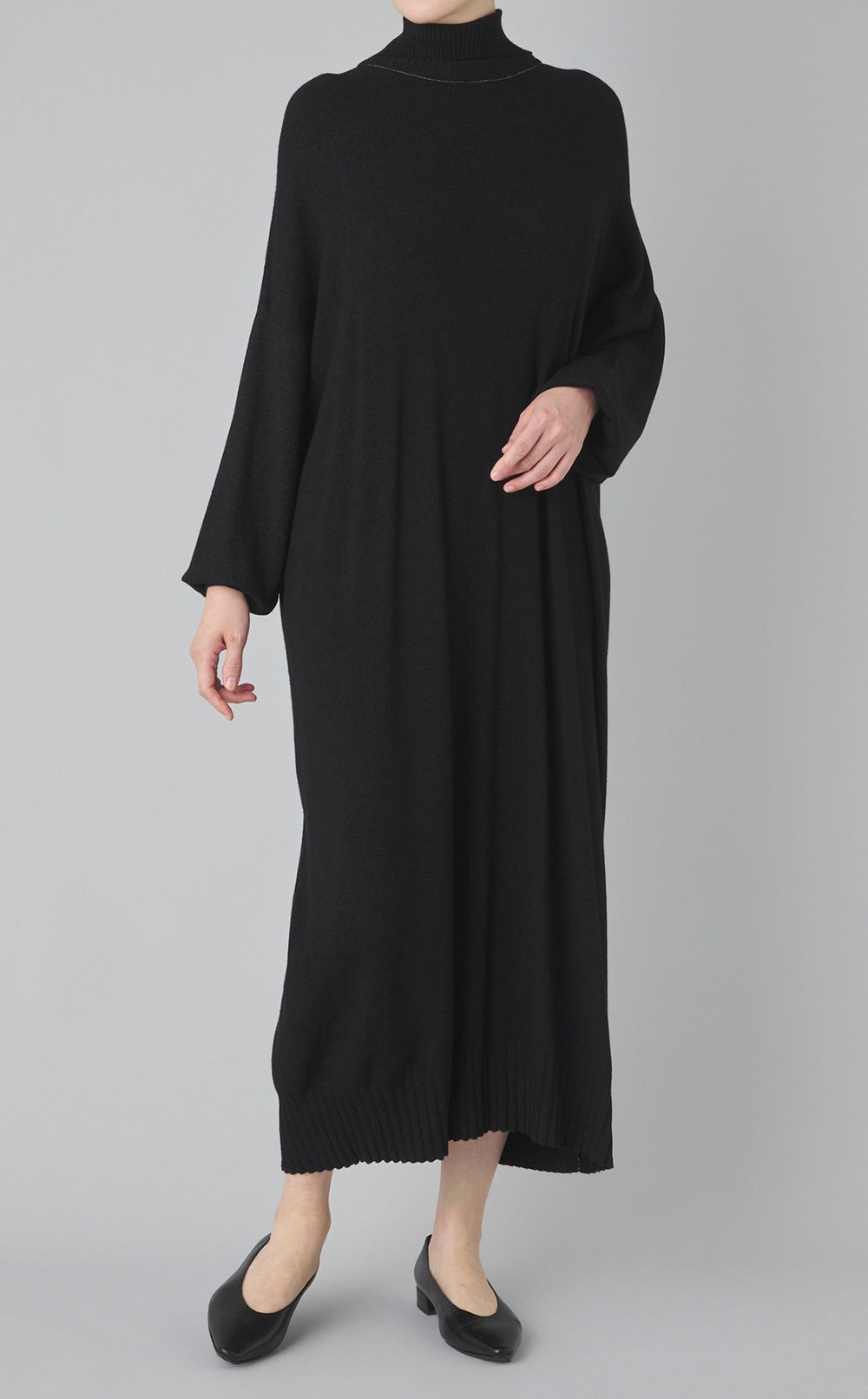 【reADdress】タートルネックニットワンピース