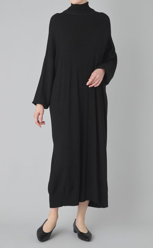 【reADdress】タートルネックニットワンピース