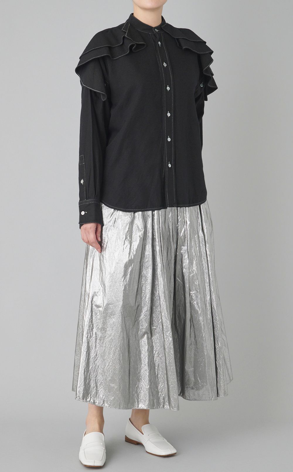 【reADdress】ショルダーフリルブラウス