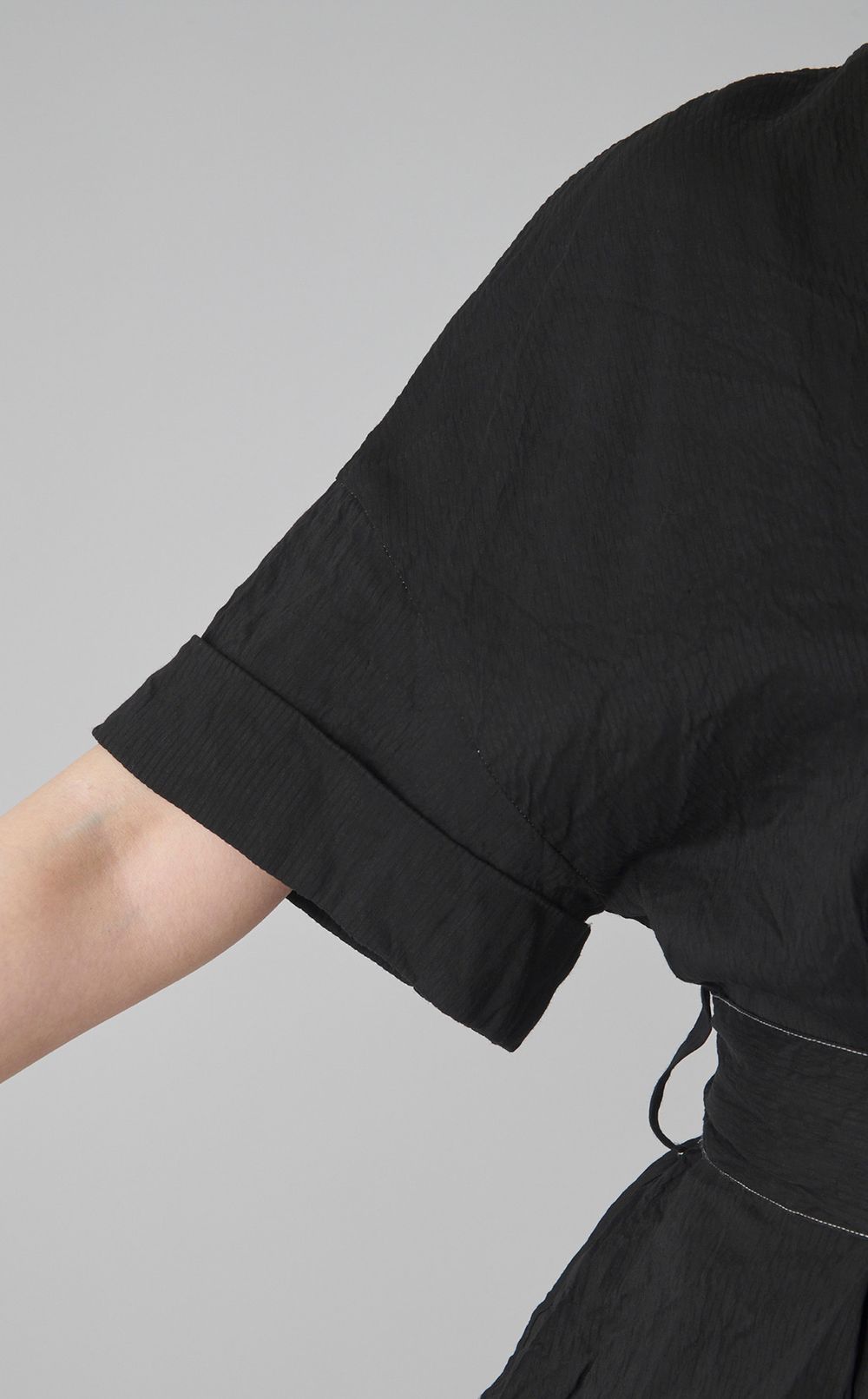 【reADdress】ストライプダブルカフブラウス